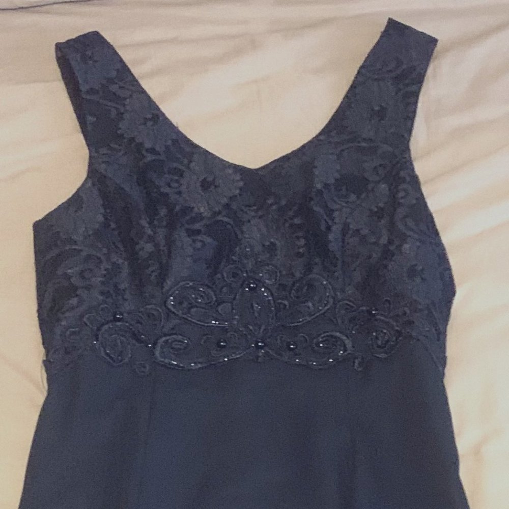 ASPEED Formal Black Dress. Classic Styling, A line, Flattering. M